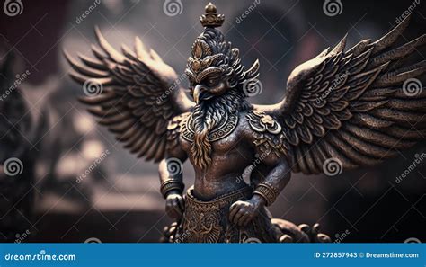  “Lintel Featuring Garuda”, A Majestic Avian Guardian Embracing Intricate Details!